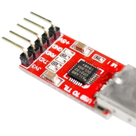 Konwerter USB - RS232/TTL/UART - wyjście 3.3V/5V - CP2102 - Arduino