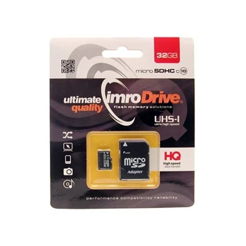 Karta MicroSD IMRO 32GB class 10 UHS-1 + adapter SD