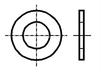Podkładka okrągła M2.5 d=5 h=0.5 ocynk
