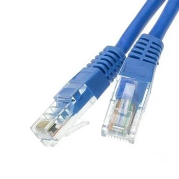 Przewód ethernet LAN UTP 5e patchcord 10m niebieski
