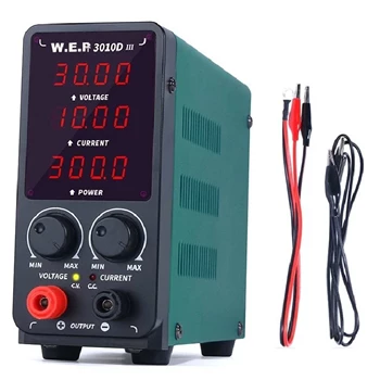 Zasilacz laboratoryjny 0-30V/0-10A 300W LED - WEP 3010D-III