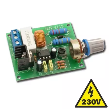 Regulator obrotów wentylatora 230V, zlutowany AVT1613