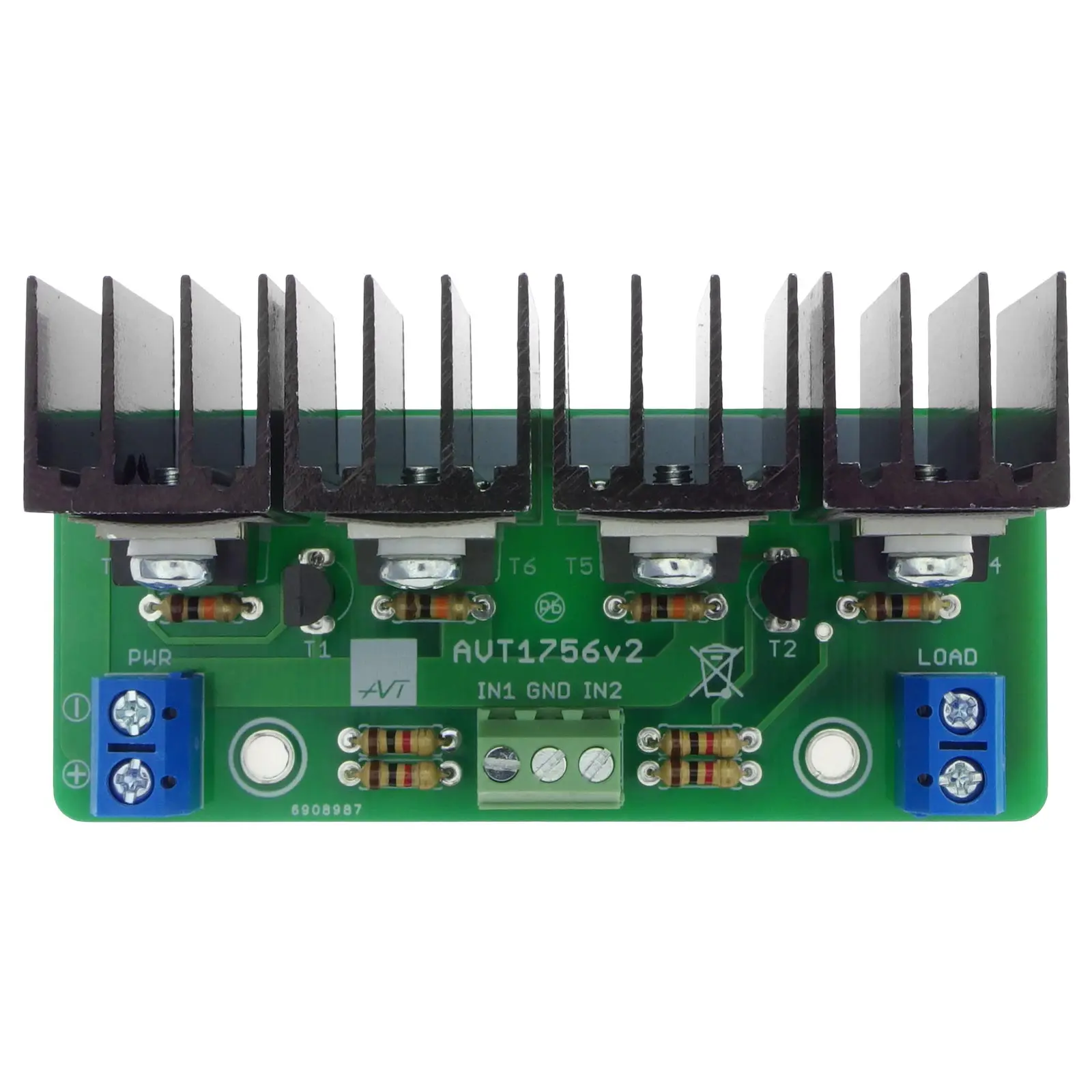 AVT1756 – zdjęcie zlutowanego zestawu (ilustracyjne)
