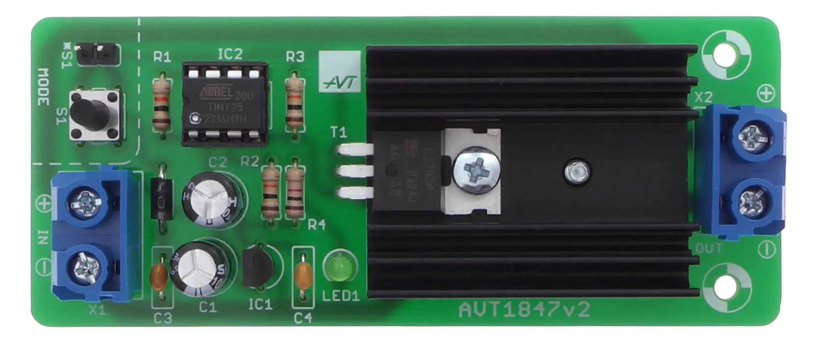 AVT1847 – zdjęcie zlutowanego zestawu