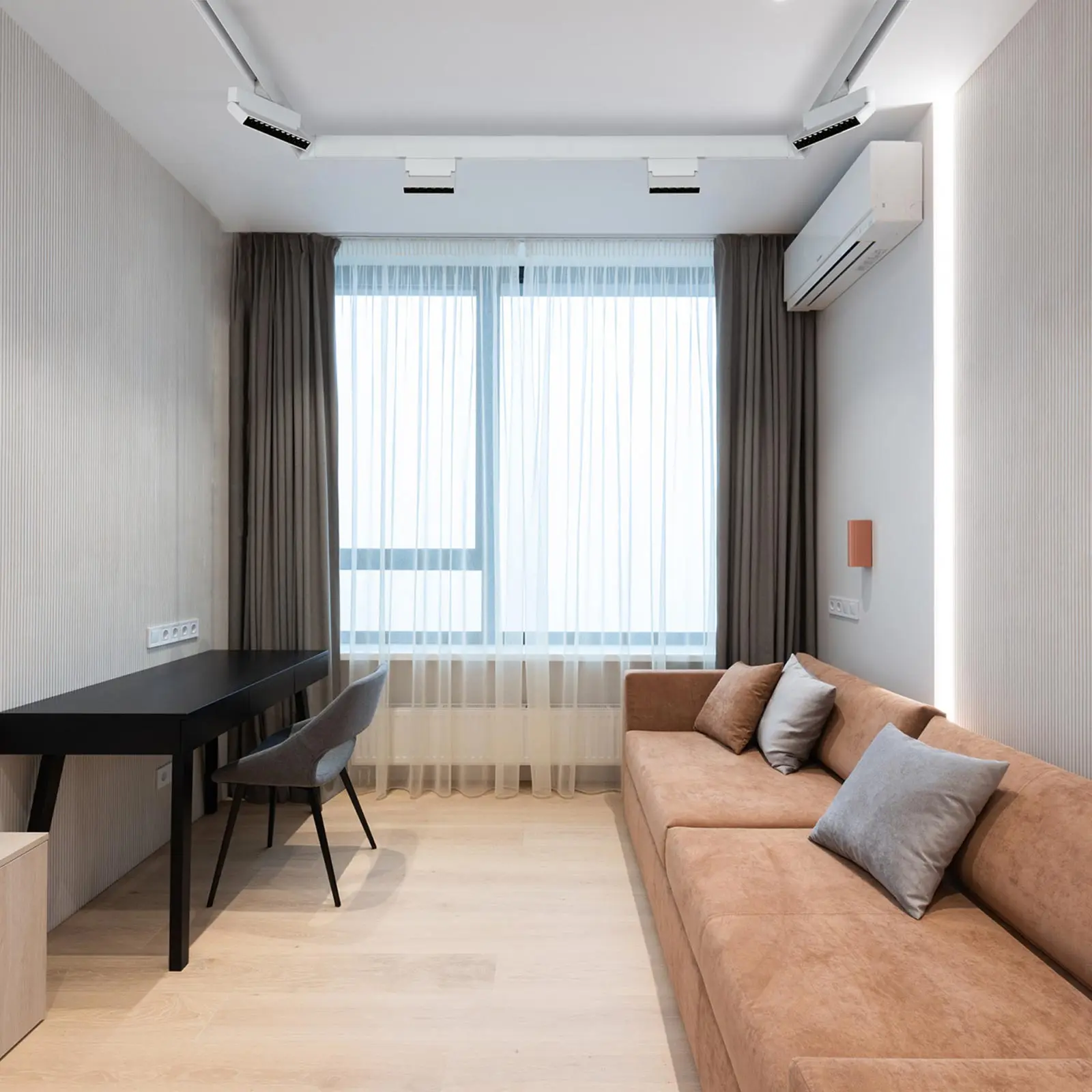 zdjęcie ilustracyjne, aranżacja systemu m-line zdjęcia oświetlenia szynowego m-line