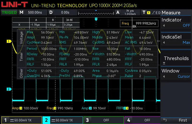 Oscyloskop UNIT UPO1054