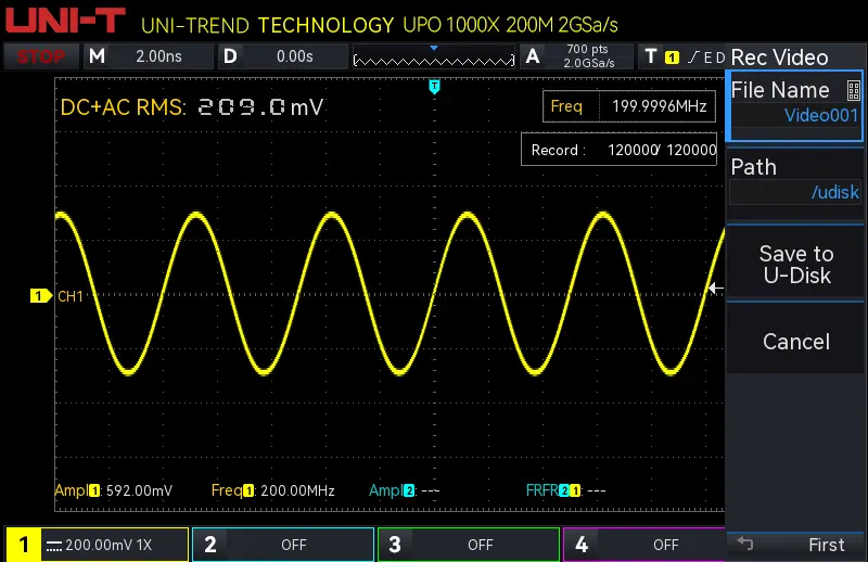 Oscyloskop UNIT UPO1054