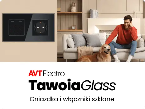 Szklane gniazdka i włączniki światła TAWOIA Glass
