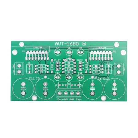 Wzmacniacz mocy 150W z TDA7294, PCB do projektu AVT1680