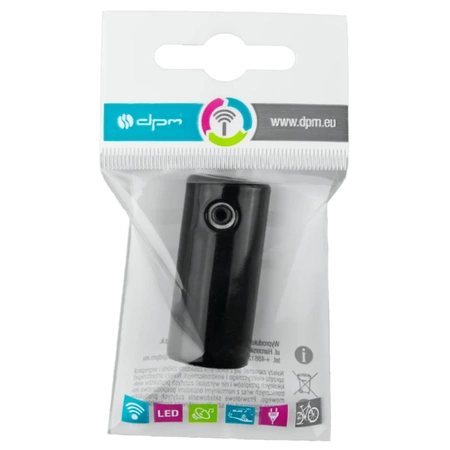 Uchwyt kabla ceramiczny 20x45mm, natynkowy czarny Ceramic Loft