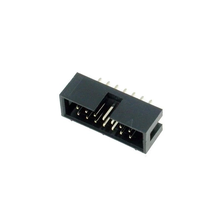 Wtyk IDC 14-stykowy prosty do montażu na PCB, raster 2,54 mm ze złoconymi stykami, Z-WS14G