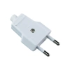 Wtyk sieciowy 230V płaski 2.5A, biały, ZN11