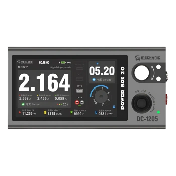 Zasilacz warsztatowy USB Power Box 2.0, 1,3–12 V, 45 W, regulowany, Mechanic