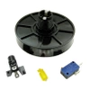 Przycisk arcade BIG Push monostabilny żółty, LED 12 V, 3 A / 250 V, PRZEL604