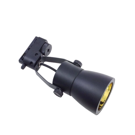 Reflektor szynowy z gniazdem GU10, model GOLDI 73mm czarny