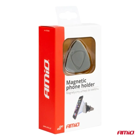 Uchwyt magnetyczny na telefon do kratki nawiewu samochodu HOLD-01 AMIO-01043