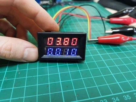 Miernik woltomierz i amperomierz 0-200V 10A z bocznikiem - 0,28'' - 4 cyfry