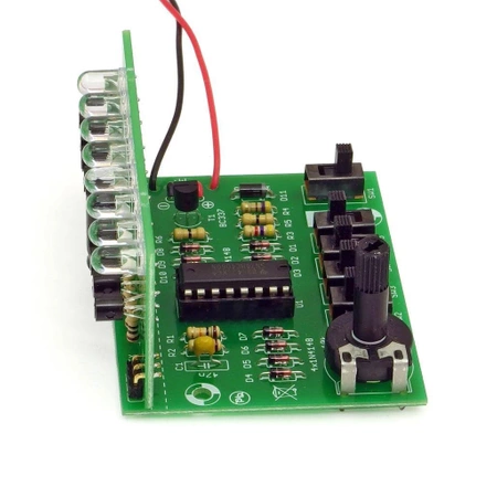 Stroboskop dyskotekowy LED, AVTEDU641. Zestaw DIY do nauki lutowania