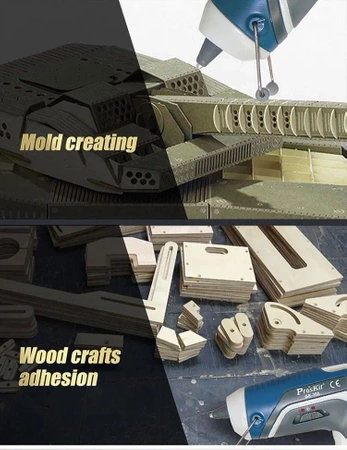 Pistolet do kleju na gorąco Proskit GK-368 bezprzewodowy, sztyfty 7mm