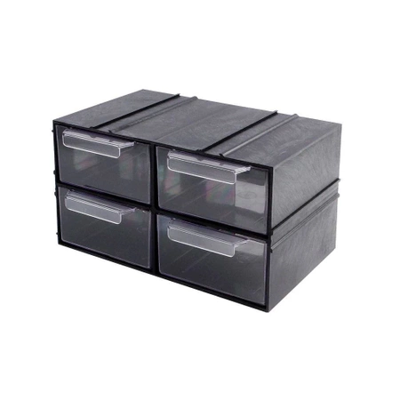 Magazynek szufladkowy modułowy 23x14x12.5cm, 4 szufladki, Konger PX4