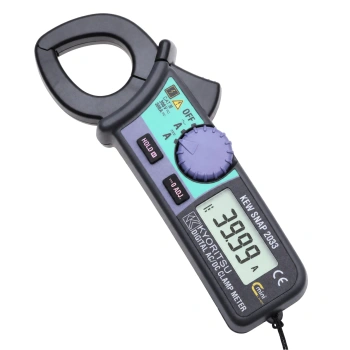 Miernik cęgowy AC/DC 300 A o masie 100 g, szczęki 24 mm, rozdzielczość 0,01 A, CAT III 300 V, Kyoritsu KEW2033
