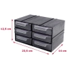 Magazynek szufladkowy modułowy 23x14x12.5cm, 6 szufladek, Konger PX6