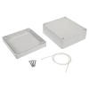 Obudowa hermetyczna z uszczelką do elektroniki 115,4 × 125,3 × 58,1 mm PS jasnoszary KRADEX Z59JH