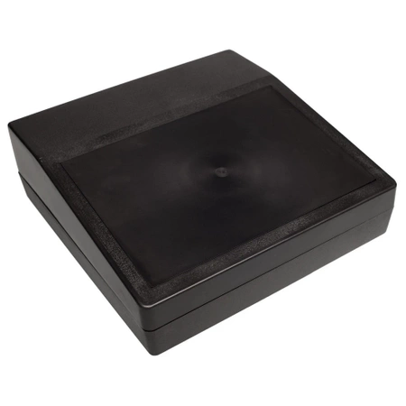 Obudowa uniwersalna Z25, 220 × 220 × 78 mm, PS, czarna, z panelami bocznymi, Kradex