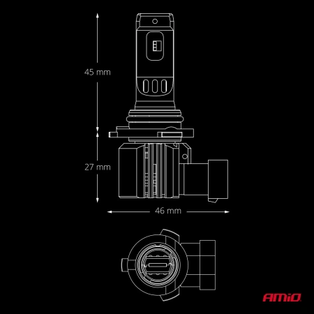 Żarówki samochodowe LED F26 PRO LumiTec LIMITED +130% DUO FULL CANBUS HB3 9005 12/24V AMIO 04874