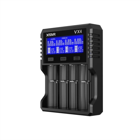 Ładowarka do akumulatorów Li-ion 1,5V-3,6-3,7V - Li-FePO4 / Ni-MH, XTAR VX4 + zasilacz