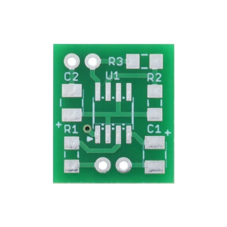 Sygnalizator LED - miniaturowy migacz na NE555 SMD - PCB do projektu AVT 1482