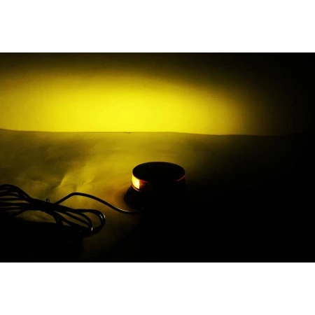Lampa ostrzegawcza LED do pojazdu, 19W, 30 LED, światło pomarańczowe, magnes, R65 R10, 12V/24V, ALR0071