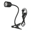 Lampka LED z klipsem czarna, 4 W, 320 lm, 4000 K, zasilanie 230V