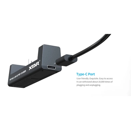 Ładowarka 1-kanałowa do ogniw Li-ion 18650, gniazdo USB-C, Xtar MC1 USB-C