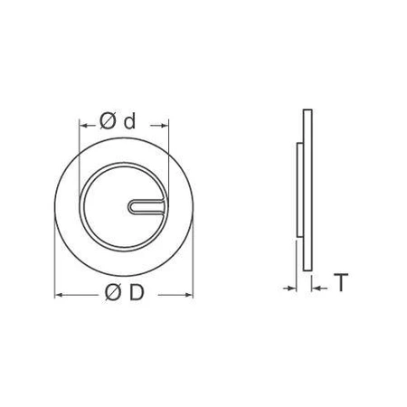 Blaszka piezo 27mm ze sprzężeniem