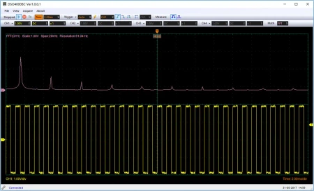 Czterokanałowy oscyloskop cyfrowy 4x250MHz z generatorem DDS Hantek DSO4254C