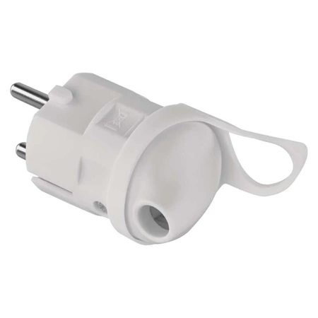 Wtyczka kątowa 250 V 16 A z uchwytem, biała, Emos P0039, kod P0039