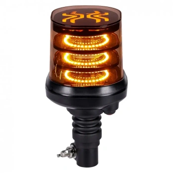 Lampa błyskowa ostrzegawcza LED X-SPIDER 3 flex na gniazdo DIN, 120 LED, 54 W, 12/24 V, R65 - ALR0087