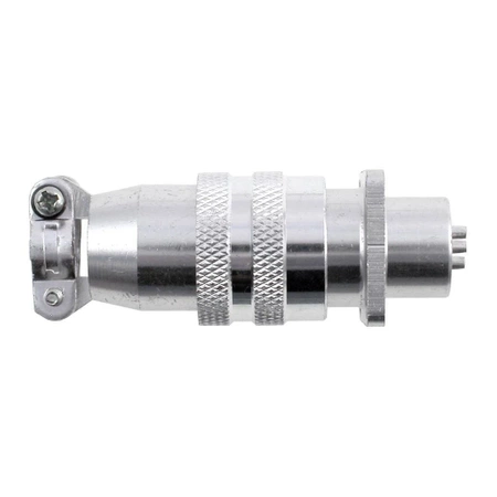 Gniazdo + wtyk na panel, aluminiowy, szybkozłącze, seria C03 / 4 pin