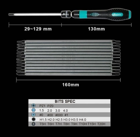 Zestaw wkrętaków 24 w 1 SD-9824 Proskit