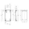 Obudowa uniwersalna Z34B, 67,6 × 129,2 × 37,7 mm, ABS, czarna, z panelami bocznymi, Kradex