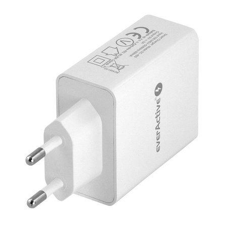Ładowarka USB 5A, ładowarka sieciowa 4xUSB iQ Smart Charging, everActive SC400