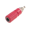 Gniazdo laboratoryjne izolowane 4mm lutowane 30A czerwone