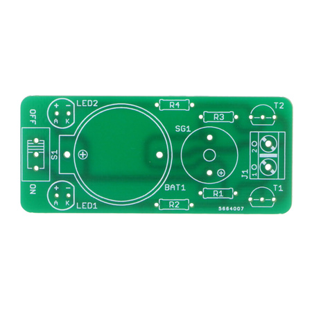 Sygnalizator utraty ciągłości sygnału - PCB do projektu AVT 6011