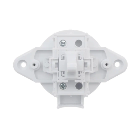 Włącznik światła pojedynczy, montaż natynkowy, kolor biały, seria Retro PRL