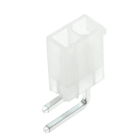 Wtyk ATX 2-stykowy męski kątowy do montażu na PCB, raster 4,20 mm, biały, KWM4505-02R
