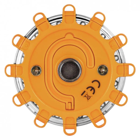 Flara ostrzegawcza LED samochodowa, 3 LED, światło pomarańczowe, magnes, ALR-LF0003