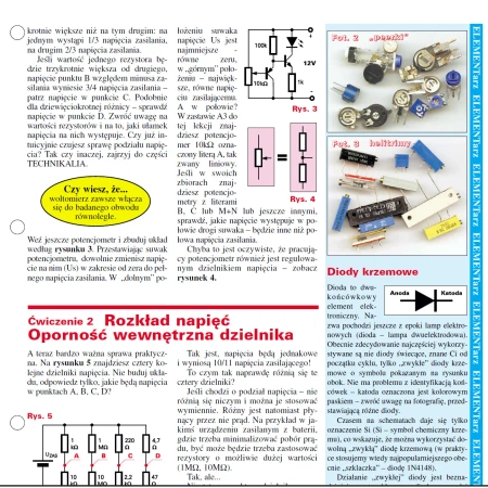 Zestaw elementów do nauki elektroniki. Kurs dla początkujących - Lekcja nr 3 - 14 ćwiczeń - EDW A03