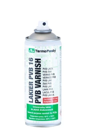 Lakier izolacyjny PVB 16 do płytek drukowanych - spray 400ml - AGTermoPasty AGT-115