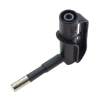 Adapter - gniazdo izolowane z tuleją 4mm / styk magnetyczny 6mm czarny